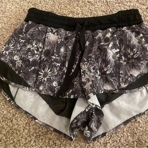 Floral Lululemon Shorts 2.5 inch - Size 4